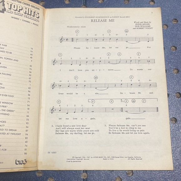 Vintage 64 top hits chord organ music - Picture 5 of 5